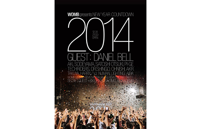 WOMB PRESENTS NEW YEAR COUNTDOWN TO 2014