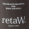 retaW FRAGRANCE  SHAMPOO