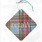 retaW Fabric Pattern Car Tag